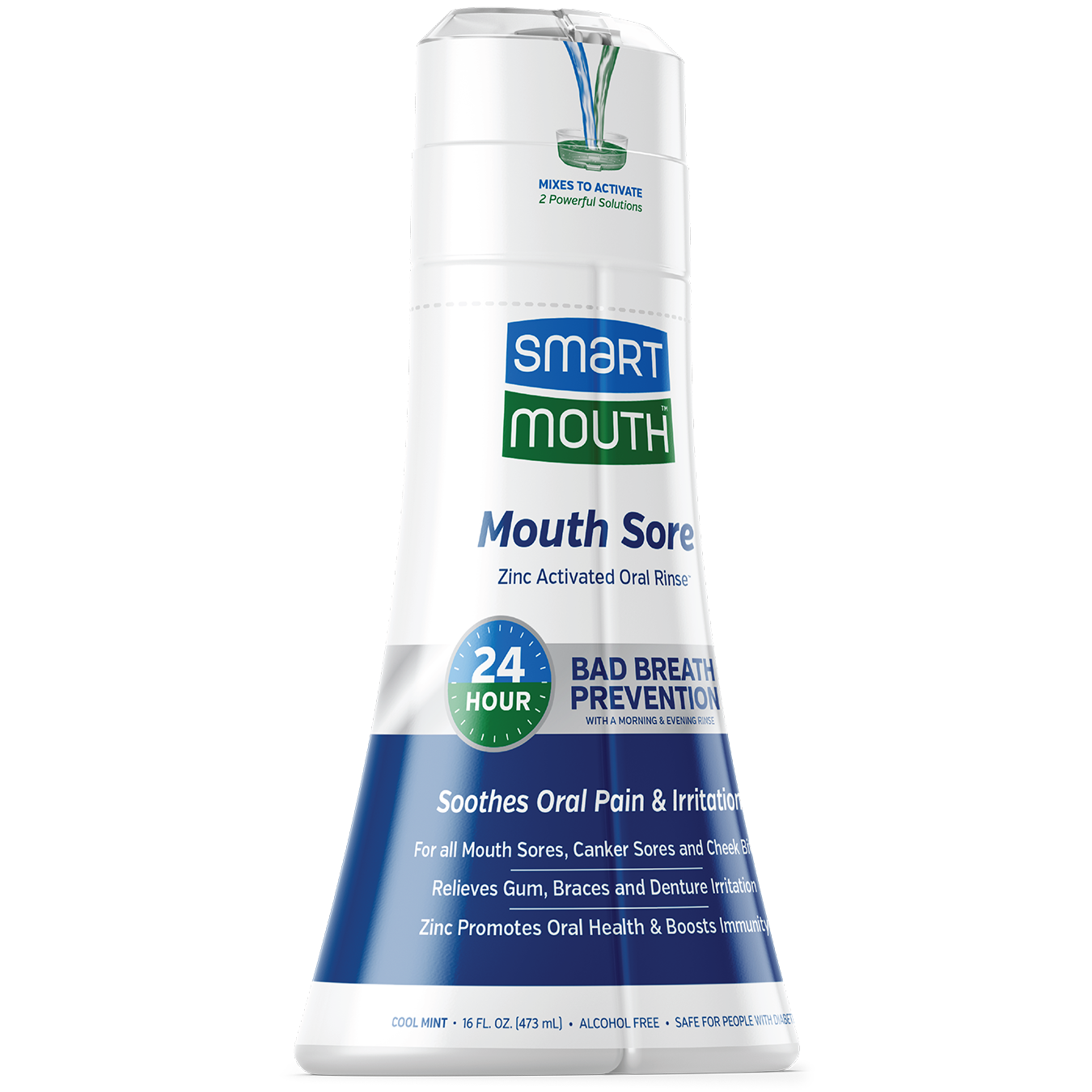 SmartMouth™ Mouth Sore Activated Oral Rinse - 2PACK