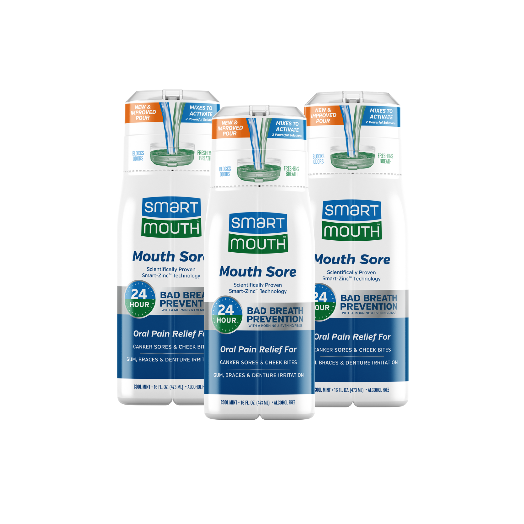 Mouth Sore Activated Mouthwash (16oz) - 3-Pack