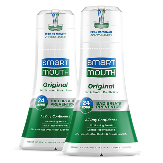 SmartMouth™ Original Activated Breath Rinse for 24 Hour Bad Breath Prevention - 2PACK VB