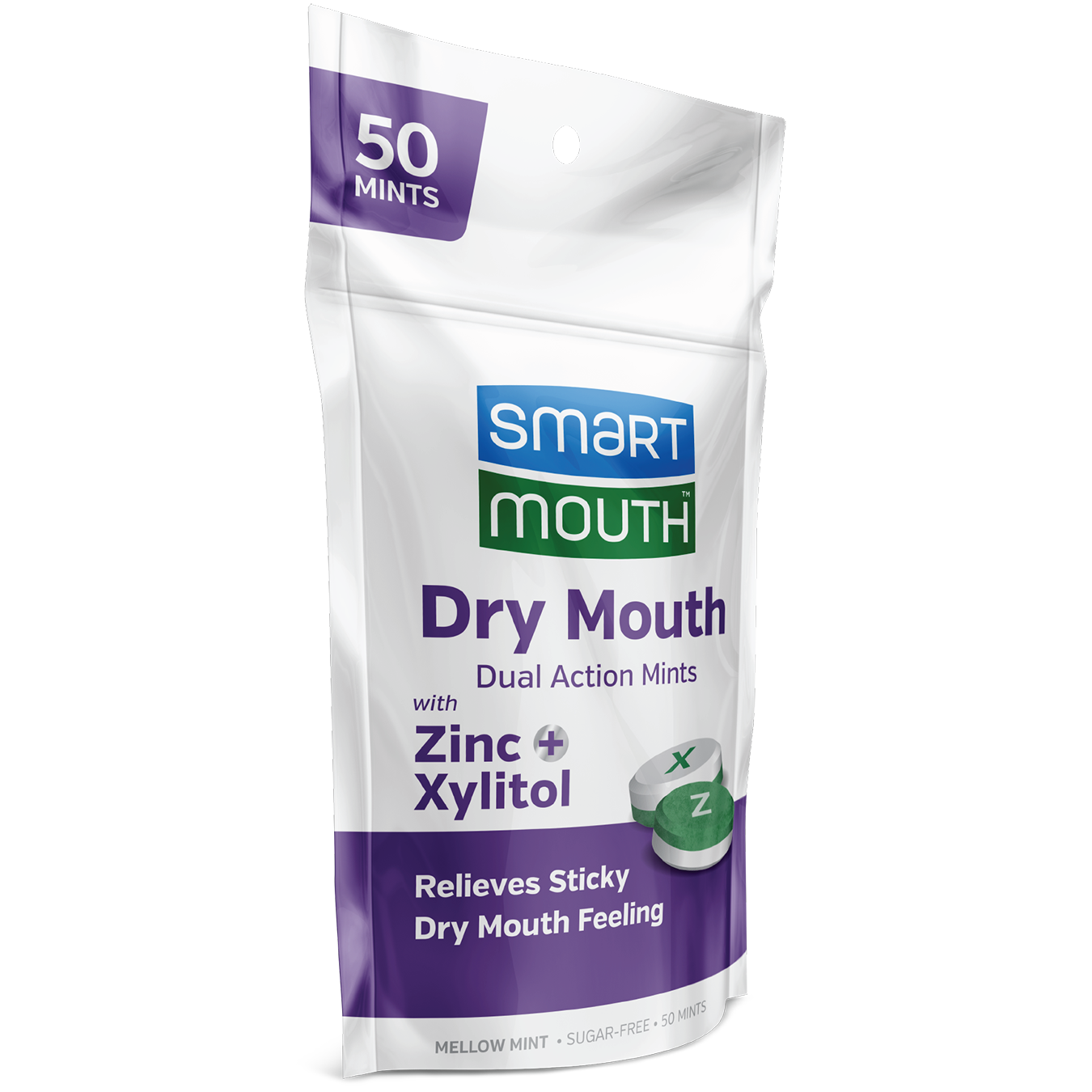 SmartMouth™ Dry Mouth Dual-Action Mints with Zinc + Xylitol