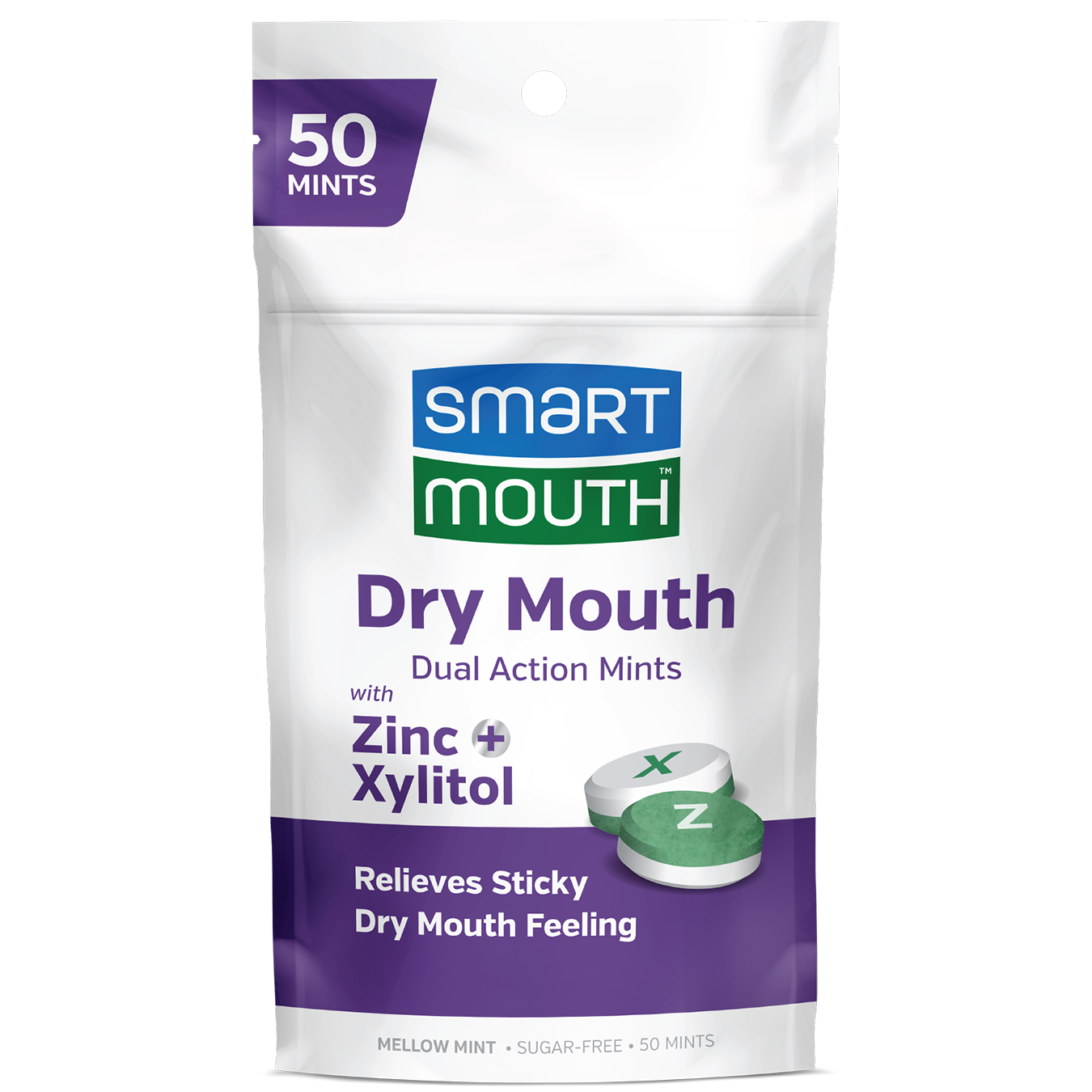 SmartMouth™ Dry Mouth Dual-Action Mints with Zinc + Xylitol