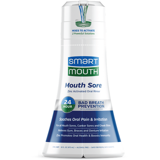 SmartMouth™ Mouth Sore Activated Oral Rinse for 24 Hour Bad Breath Prevention