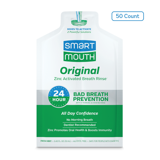 SmartMouth™ Original Activated Breath Rinse Single Packs - 50ct Box